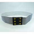 Stripe Women Elastic Waist Belt